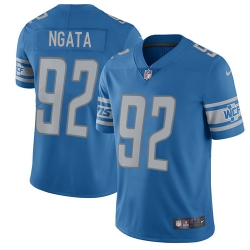 Nike Lions #92 Haloti Ngata Blue Team Color Mens Stitched NFL Vapor Untouchable Limited Jersey