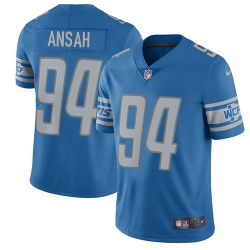 Nike Lions #94 Ziggy Ansah Blue Team Color Mens Stitched NFL Vapor Untouchable Limited Jersey