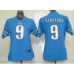 Women Nike Detroit Lions 9 Stafford Jersey