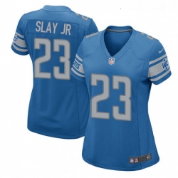 Womens Nike Detroit Lions 23 Darius Slay Jr Game Blue Team Color NFL Jersey