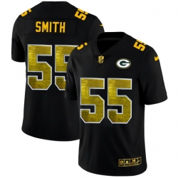 Green Bay Green Bay Green Bay Green Bay Packers 55 Za 27Darius Smith Men Black Nike Golden Sequin Vapor Limited NFL Jersey