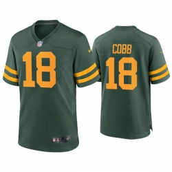 Men Green Bay Packers 18 Randall Cobb Alternate Limited Green Jersey