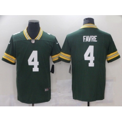 Men Green Bay Packers 4 Favre Green Nike Vapor Untouchable Limited 2021 NFL Jersey