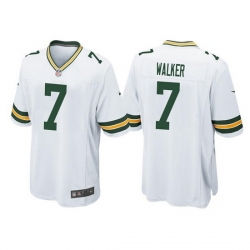 Men Green Bay Packers 7 Quay Walker White Stitched Football Jersey