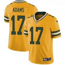 Men Nike Green Bay Packers 17 Davante Adams Limited Gold Rush Vapor Untouchable NFL Jersey