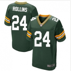 Nike Green Bay Packers #24 Quinten Rollins Green Team Color Mens Stitched NFL Elite Jersey