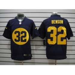 Nike Green Bay Packers 32 Cedric Benson Blue Elite NFL Jersey