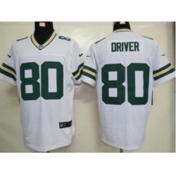 Nike Green Bay Packers 80 Donald Driver white Elite NFL Jersey