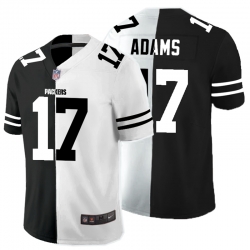 Nike Packers 17 Davante Adams Black And White Split Vapor Untouchable Limited Jersey