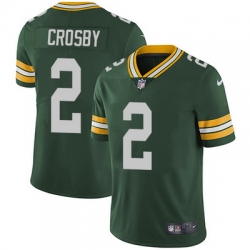 Nike Packers #2 Mason Crosby Green Team Color Mens Stitched NFL Vapor Untouchable Limited Jersey