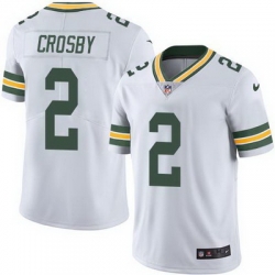 Nike Packers #2 Mason Crosby White Mens Stitched NFL Vapor Untouchable Limited Jersey