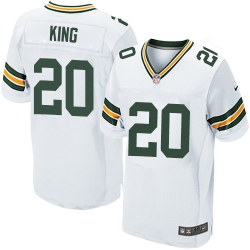 Nike Packers #20 Kevin King White Mens Stitched NFL Elite Jersey