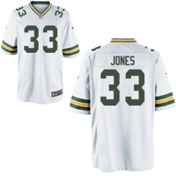 Nike Packers #33 Aaron Jones White Alternate Mens Elite Stitched NFL Jersey