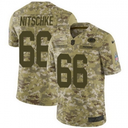 Nike Packers #66 Ray Nitschke Camo Mens Stitched NFL Limited 2018 Salute To Service Jersey