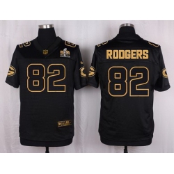 Nike Packers #82 Richard Rodgers Black Mens Stitched NFL Elite Pro Line Gold Collection Jersey