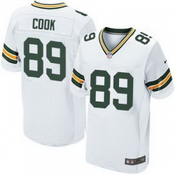 Nike Packers #89 Jared Cook White Mens Stitched NFL Elite Jersey