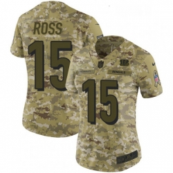 Womens Nike Cincinnati Bengals 15 John Ross Limited Camo 2018 Salute to Service NFL Jersey