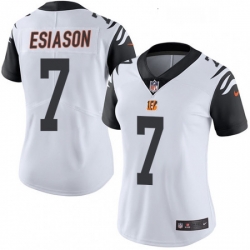 Womens Nike Cincinnati Bengals 7 Boomer Esiason Limited White Rush Vapor Untouchable NFL Jersey