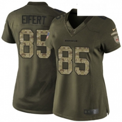 Womens Nike Cincinnati Bengals 85 Tyler Eifert Elite Green Salute to Service NFL Jersey