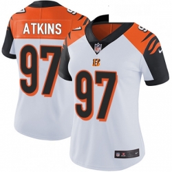 Womens Nike Cincinnati Bengals 97 Geno Atkins Elite White NFL Jersey