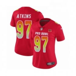 Womens Nike Cincinnati Bengals 97 Geno Atkins Limited Red AFC 2019 Pro Bowl NFL Jersey