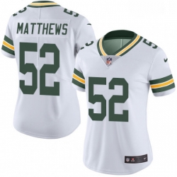 Womens Nike Green Bay Packers 52 Clay Matthews Elite White NFL Jersey