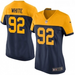 Womens Nike Green Bay Packers 92 Reggie White Limited Navy Blue Alternate NFL Jersey