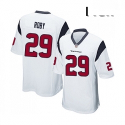 Men Houston Texans 29 Bradley Roby Game White Football Jersey