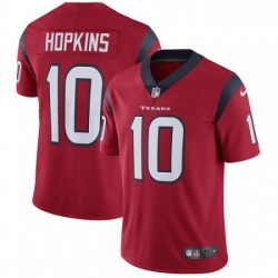 Men Nike Houston Texans 10 DeAndre Hopkins Limited Red Alternate Vapor Untouchable NFL Jersey