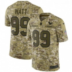 Men Nike Houston Texans 99 JJ Watt Limited Camo 2018 Salute to Service NFL Jersey