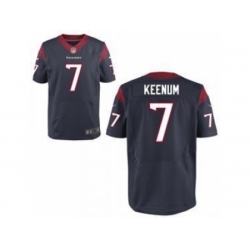 Nike Houston Texans 7 Case Keenum Blue Elit NFL Jersey