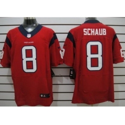 Nike Houston Texans 8 Matt Schaub Red Elite NFL Jersey