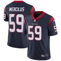 Nike Texans #59 Whitney Mercilus Navy Blue Team Color Mens Stitched NFL Vapor Untouchable Limited Jersey