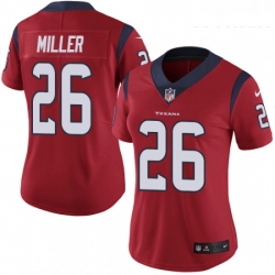 Womens Nike Houston Texans 26 Lamar Miller Limited Red Alternate Vapor Untouchable NFL Jersey