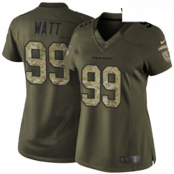 Womens Nike Houston Texans 99 JJ Watt Elite Green Salute to Service NFL Jersey