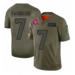 Youth Houston Texans 7 Kaimi Fairbairn Limited Camo 2019 Salute to Service Football Jersey