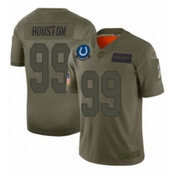 Men Indianapolis Colts 99 Justin Houston Limited Camo 2019 Salute to Service Football Jersey