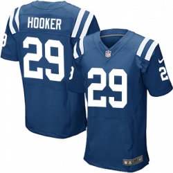 Men Nike Indianapolis Colts 29 Malik Hooker Elite Royal Blue Team Color NFL Jersey