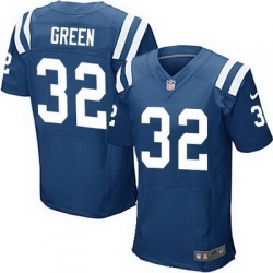 Nike Colts #32 T J  Green Royal Blue Team Color Mens Stitched NFL Elite Jersey