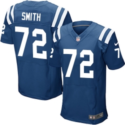 Nike Colts #72 Braden Smith Royal Blue Team Color Mens Stitched NFL Elite Jersey