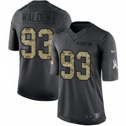 Nike Colts #93 Erik Walden Black Mens Stitched NFL Limited 2016 Salute to Service Jersey