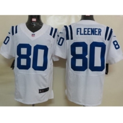 Nike Indianapolis Colts 80 Coby Fleener White Elite NFL Jersey