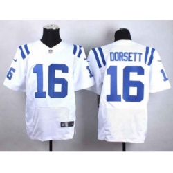 nike nfl jerseys indianapolis colts 16 dorsett white[Elite]