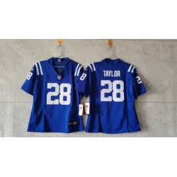 Youth Indianapolis Colts 28 Jonathan Taylor Blue 2024 F U S E  Vapor Untouchable Limited Stitched Football Jersey