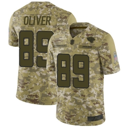 Jaguars 89 Josh Oliver Camo Men Stitched Football Limited 2018 Salute To Service Jersey