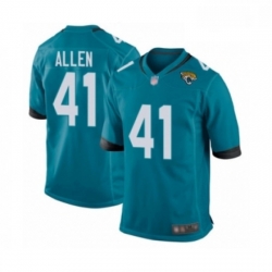 Men Jacksonville Jaguars 41 Josh Allen Game Teal Green Alternate Football Jersey