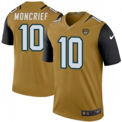 Men Nike Donte Moncrief Jacksonville Jaguars Legend Gold Color Rush Bold Jersey