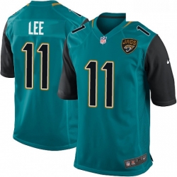 Men Nike Jacksonville Jaguars 11 Marqise Lee Game Teal Green Team Color NFL Jersey