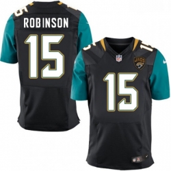 Men Nike Jacksonville Jaguars 15 Allen Robinson Black Alternate Vapor Untouchable Elite Player NFL Jersey