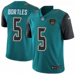 Men Nike Jacksonville Jaguars 5 Blake Bortles Teal Green Team Color Vapor Untouchable Limited Player NFL Jersey